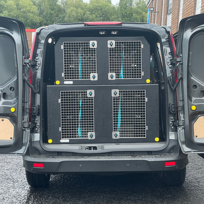 Citroën Berlingo | 2008-Present | Double stack Dog Van Kit | DT VS1 DT Box DT BOXES Black Escape Hatches (included)