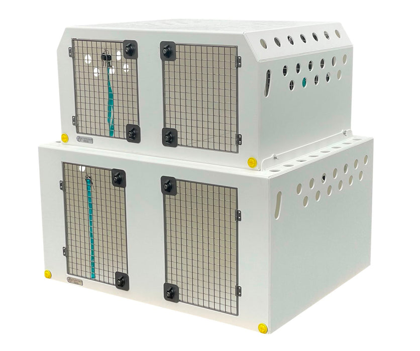 Citroën Berlingo | 2008-Present | Double stack Dog Van Kit | DT VS1 DT Box DT BOXES White(+£50) Escape Hatches (included)