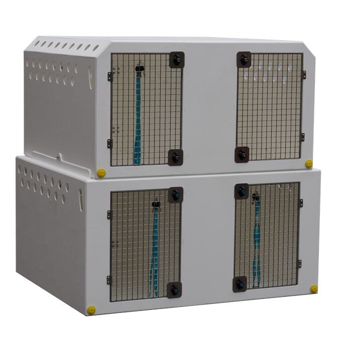 Double stack Dog Van Kit | DT VM1 DT Box DT BOXES White(+£50) Escape Hatches (included)