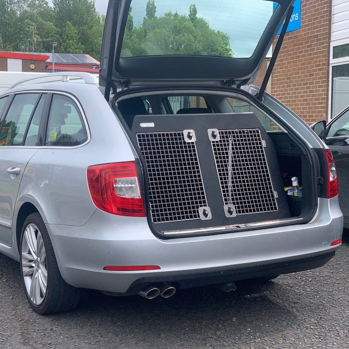 Skoda Superb Estate (2008 - 2015) Dog Car Travel Crate- The DT 11 DT Box DT BOXES