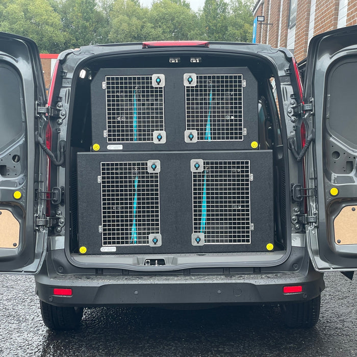 Vauxhall Combo | 2019-Present | Double stack Dog Van Kit | DT VS1 DT Box DT BOXES Black Escape Hatches (included)