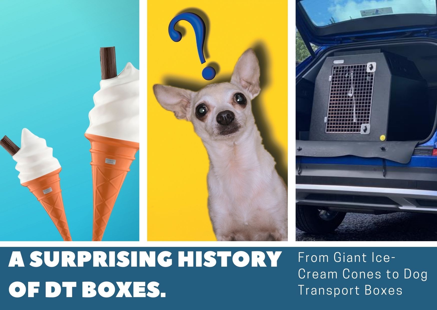 From Giant Ice-Cream Cones to Dog Transport Boxes- A Surprising History of DT Boxes.