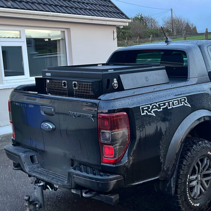 Ford Ranger Raptor Storage Box FORD RANGER RAPTOR | 2019-PRESENT | DOG PICKUP CRATES — DT BOXES