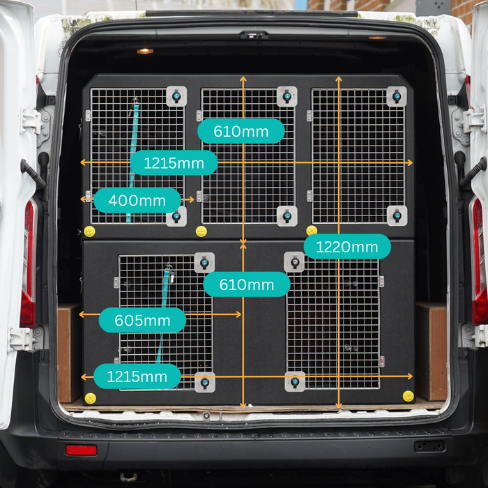 Dog Van Kit | Volkswagen Transporter | 2010> | Double stack | DT VM5 - DT BOXES