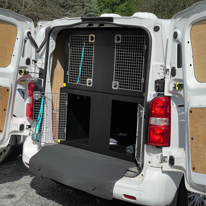 Double stack Dog Van Kit | DT VM1 DT Box DT BOXES Black Escape Hatches (included) 