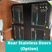 Double stack Dog Van Kit - DT VM1 DT Box DT BOXES Black Rear Stainless Doors (+£180) 