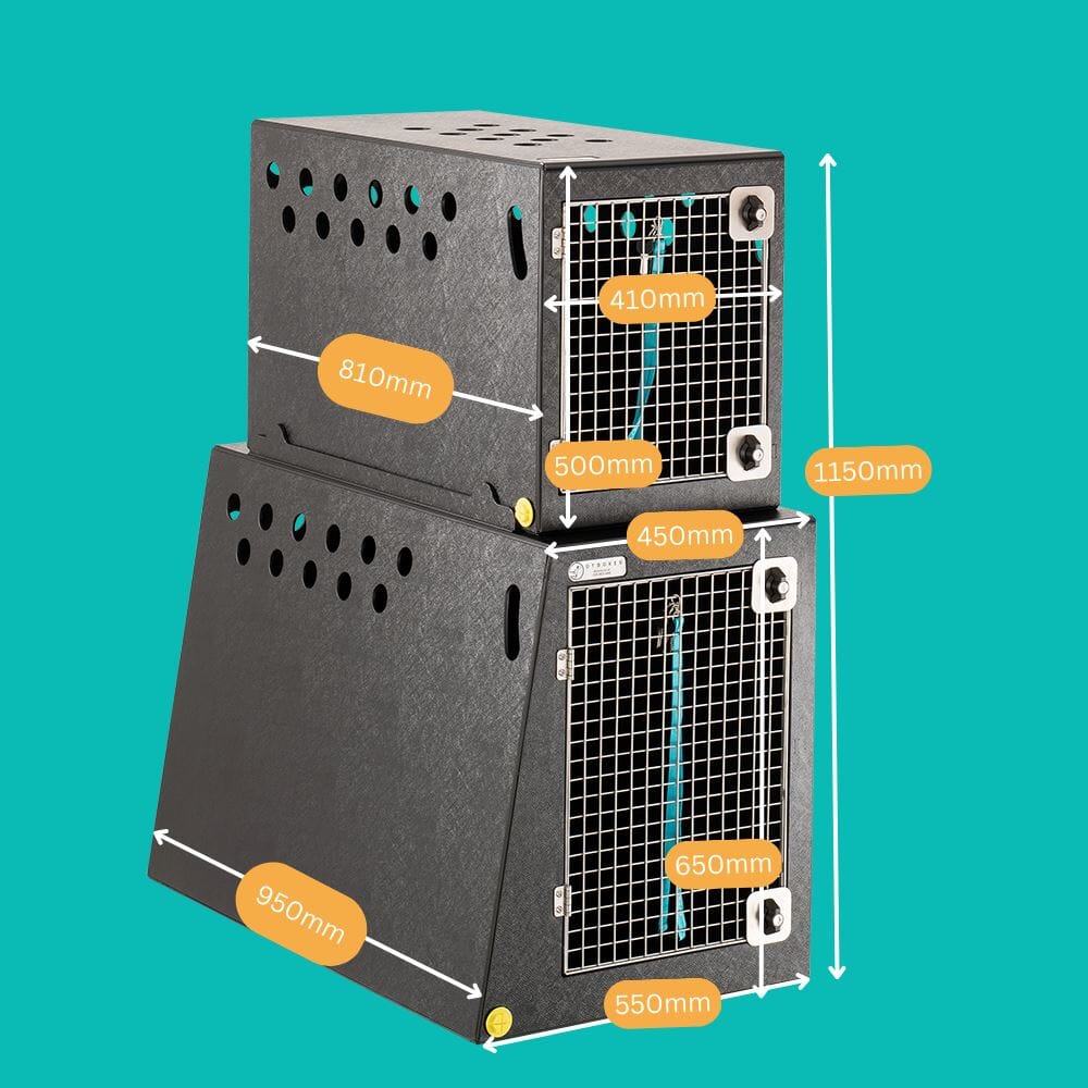 Fsi Transit Box Ford Transit Connect 2014-Present - Double stack side door dog crate ...
