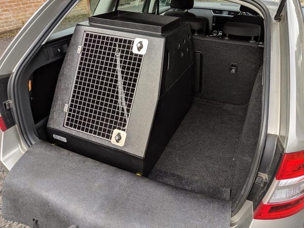 Škoda Octavia Estate (2020 - Present) Dog Car Travel Crate- DT Box DT Box DT BOXES Single Black 